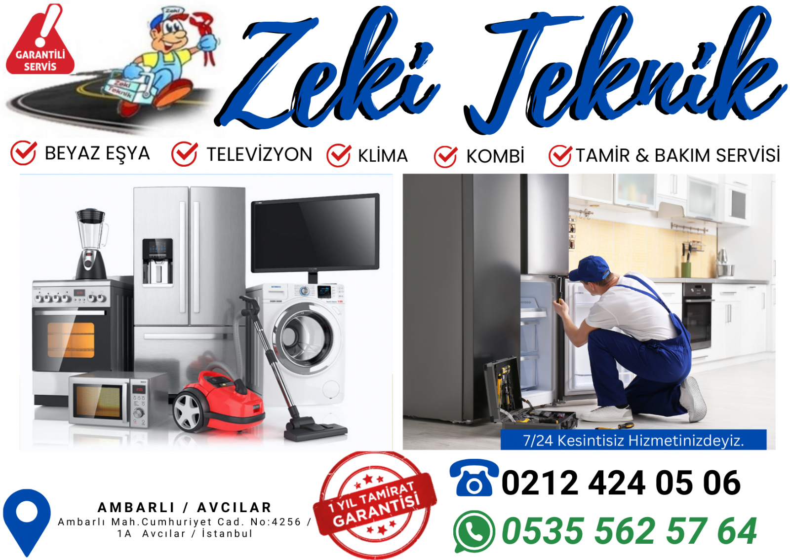 Ambarlı Beyaz Eşya Servisi